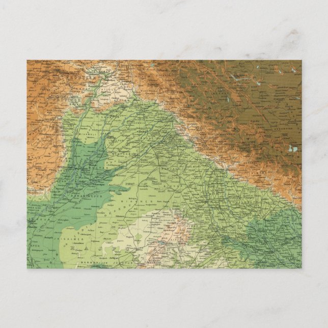 Postal Sección noroeste de India (Anverso)