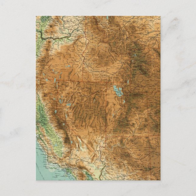 Postal Sección occidental de los Estados Unidos (Anverso)