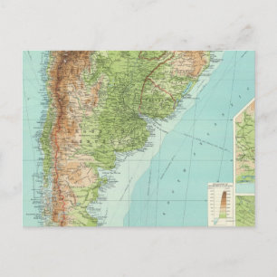 Postal Sección sur de Sudamérica