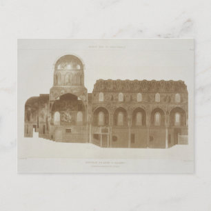 Postal Sección transversal de la Capilla Palatina, Palerm