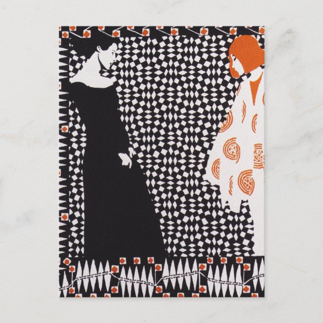 Postal Secesión de Viena - Kolo Moser Vorfruhling (Anverso)