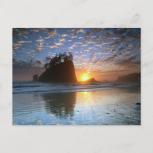 Postal Second Beach, La Push, Sonnenuntergang