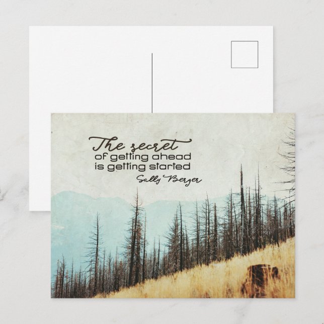 Postal Secreto De Avanzar (Anverso / Reverso)