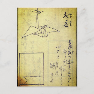 Postal Secreto para doblar mil grullas