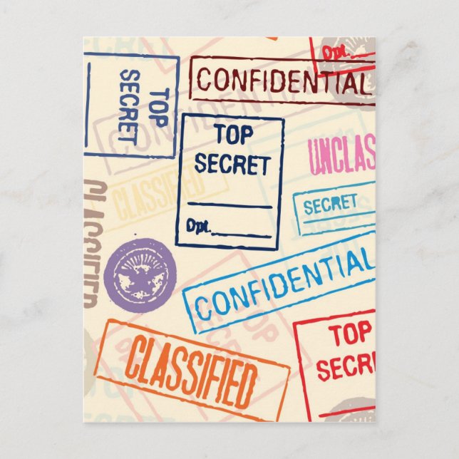 Postal Secreto superior - Mantener fuera (Anverso)