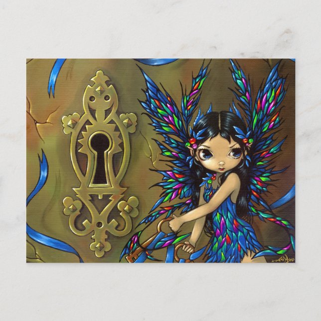 Postal "Secretos de hadas" (Anverso)