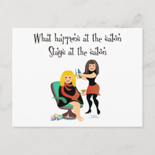 Postal Secretos de salón de belleza