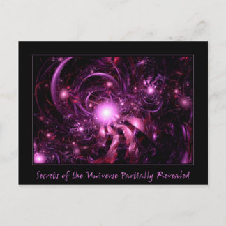 Postal Secretos del universo reveladores parcialmente