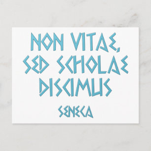 Postal Sectae no vitae discimus Seneca