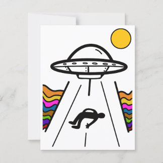Postal Secuestro de Alien UFO