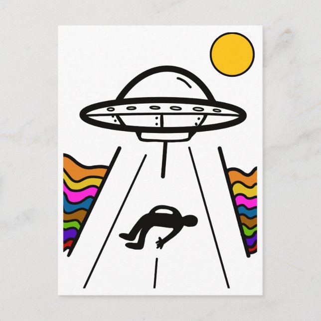 Postal Secuestro de Alien UFO (Anverso)