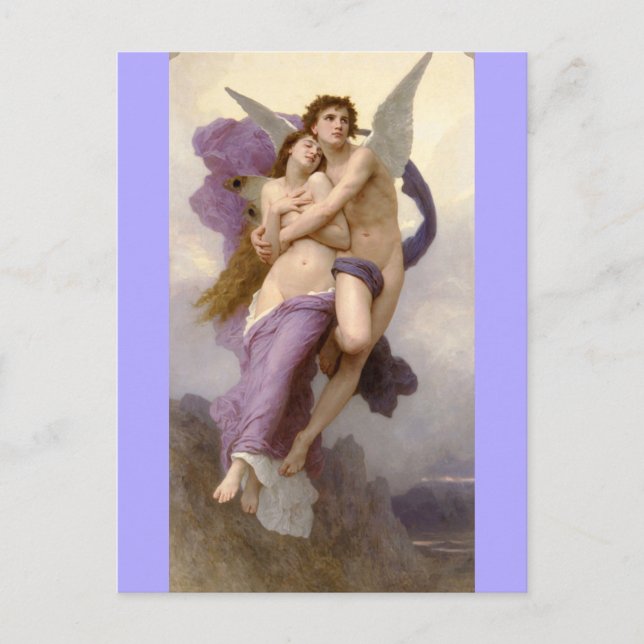 Postal Secuestro de Psyche - bouguereau (Anverso)