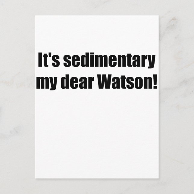 Postal sedimentario negro (Anverso)