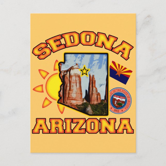 Postal Sedona, Arizona (Anverso)