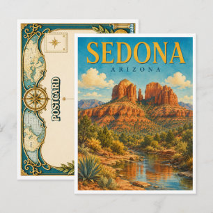 Postal Sedona Arizona Cathedral Rock GeoSaga