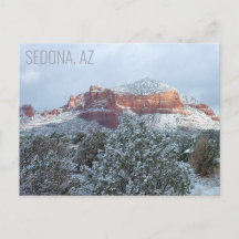 Sedona Arizona Cubierta de Nieve Invierno