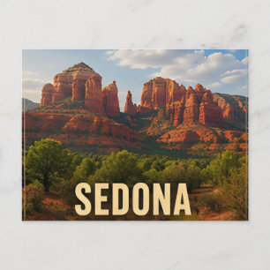 Postal Sedona Arizona Rocas Rojas Desierto Montaña Viaje
