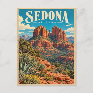 Postal Sedona Arizona Rocosas Rojas Escénicas Viaje