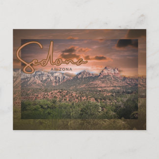 Postal Sedona, Arizona Sunset Surreal
