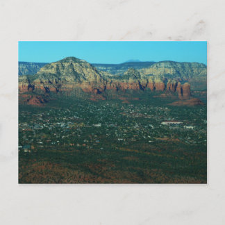 Postal Sedona y la roca de la olla de café desde arriba
