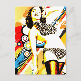 Postal Seducción Nostálgica - Polka Dottie