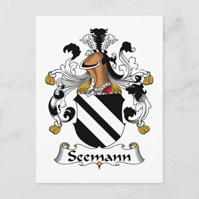 Postal Seemann Family Crest (Anverso)