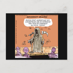 Postal Segador Grimshot Reaper Cómic Divertido