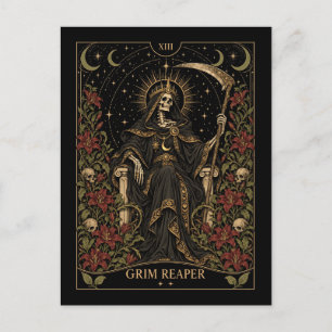 Postal Segador Siniestro, Arte del Tarot Starlit