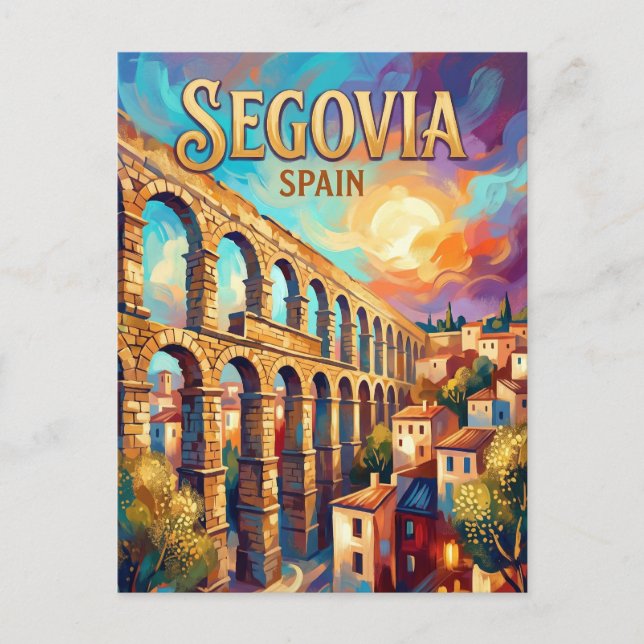Postal Segovia España (Anverso)