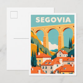 Postal Segovia España Arte vintage Viajes