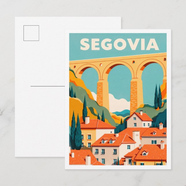Postal Segovia España Arte vintage Viajes (Anverso / Reverso)