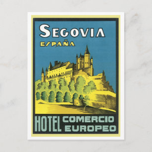 Postal Segovia Espana Hotel Comercio Europeo