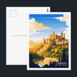 Postal Segovia Francia ilustracion de viaje vintage<br><div class="desc">Segovia Francia ilustracion de viaje vintage</div>