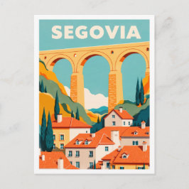 Postal Segovia Spain Art vintage Travel
