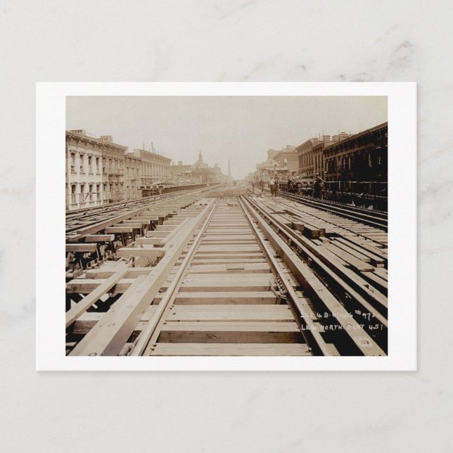 Postal Segunda Ave Vista Norte Desde Las Carreras NYC de  (Anverso)