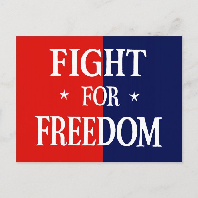 Postal Segunda Guerra Mundial contra la libertad (Anverso)