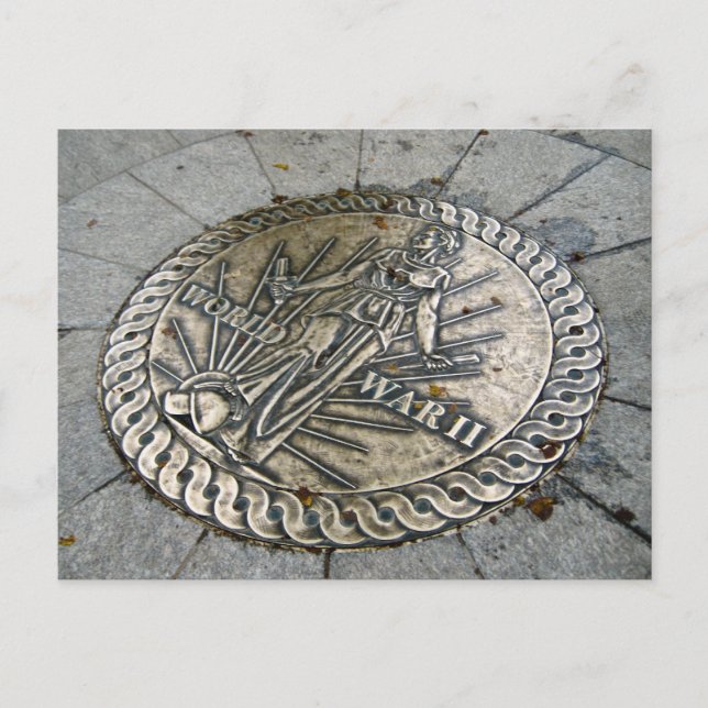 Postal Segundo Emblema de la Guerra Mundial, Washington D (Anverso)