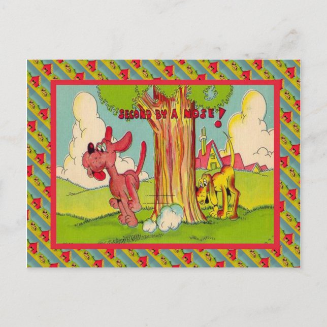 Postal Segundo por la nariz (Anverso)