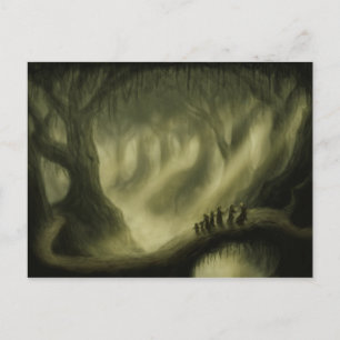 postal segura del paisaje de la fantasía del paso