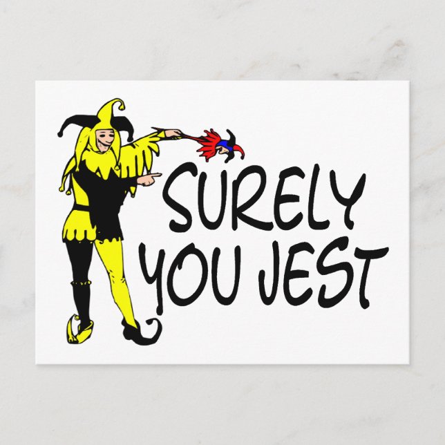 Postal Seguramente Tú Jest Jester (Anverso)