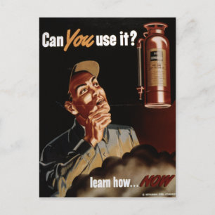 Postal Seguridad de extinguidor de incendios de la Segund