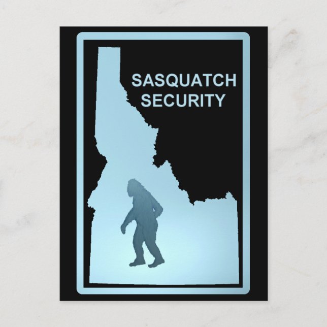 Postal Seguridad de Sasquatch (Anverso)