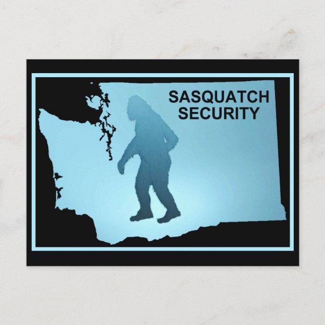 Postal Seguridad de Sasquatch (Anverso)