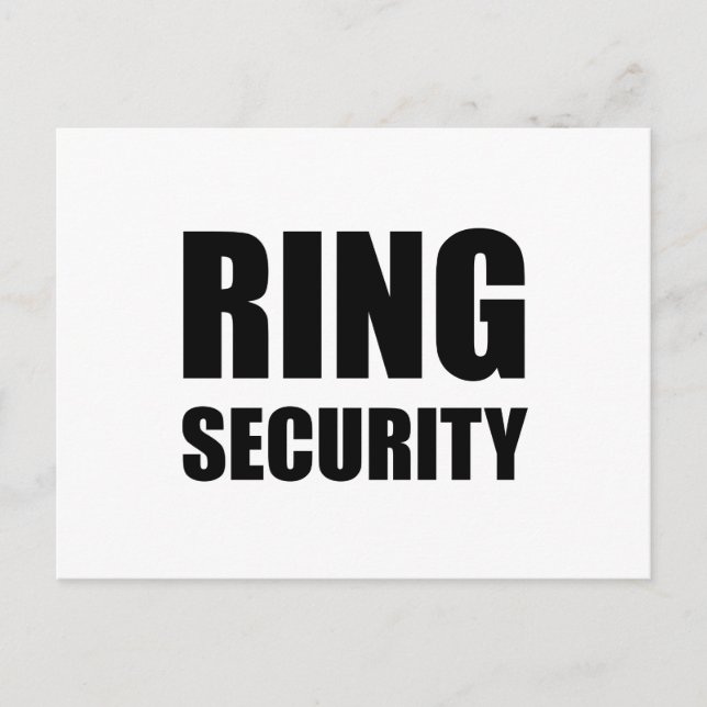 Postal Seguridad del anillo del boda (Anverso)