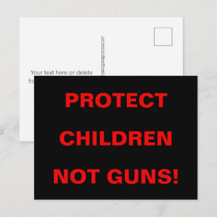 Postal Seguridad Escolar PROTEGER A LOS NIÑOS NO A LAS AR