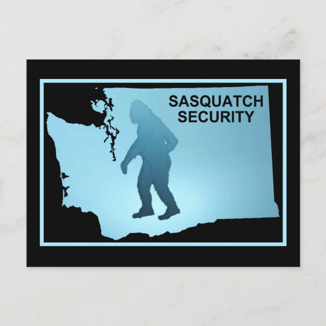 Postal Seguridad Sasquatch - Washington (Anverso)