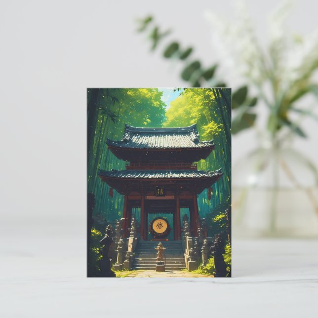 Postal "Seijaku no Mon" – Puerta de la Tranquilidad (Anverso de pie)