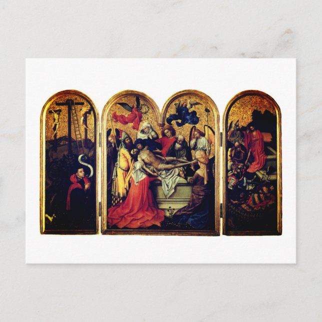 Postal Seilern Triptych (por Robert Campin) (Anverso)