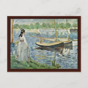 Postal Seine En Argenteuil Por Manet Edouard