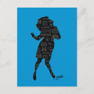Postal Seinfeld   Elaine Dance Silhouette